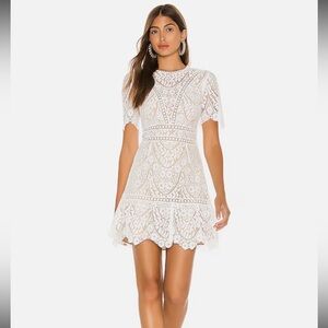Saylor Darian Dress in Star White